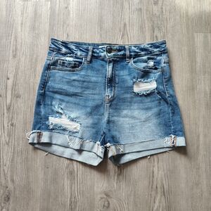 Denim Distressed Women Shorts